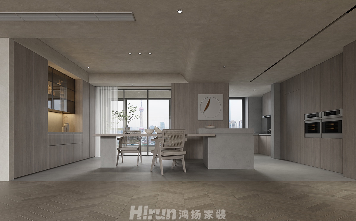 中建江山壹號(hào)260㎡雅致現(xiàn)代大平層 裝修案例效果圖-4