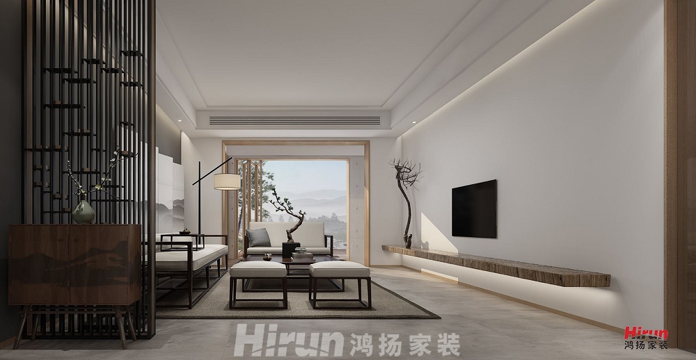 五礦萬境水岸200㎡復(fù)合寫意大平層 裝修案例效果圖-5132393386415722
