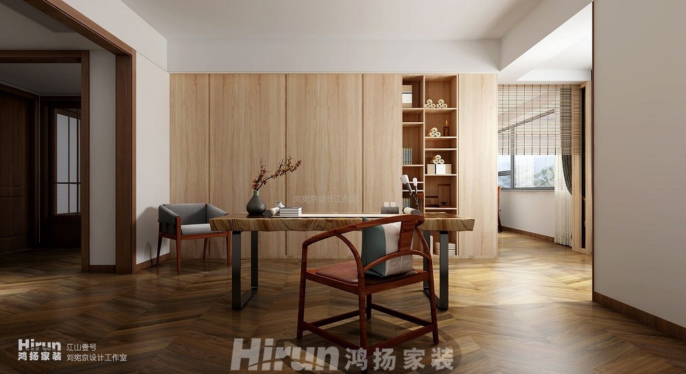 中建江山壹號200㎡寫意木構(gòu)大平層 裝修案例效果圖-O132393378739093