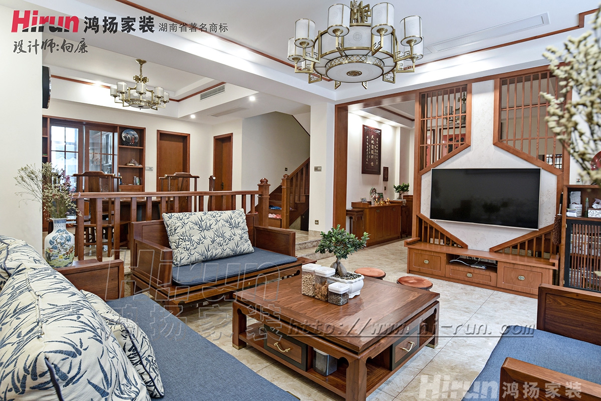 云升東方大院280㎡復(fù)合寫意別墅 裝修案例實(shí)景圖-8