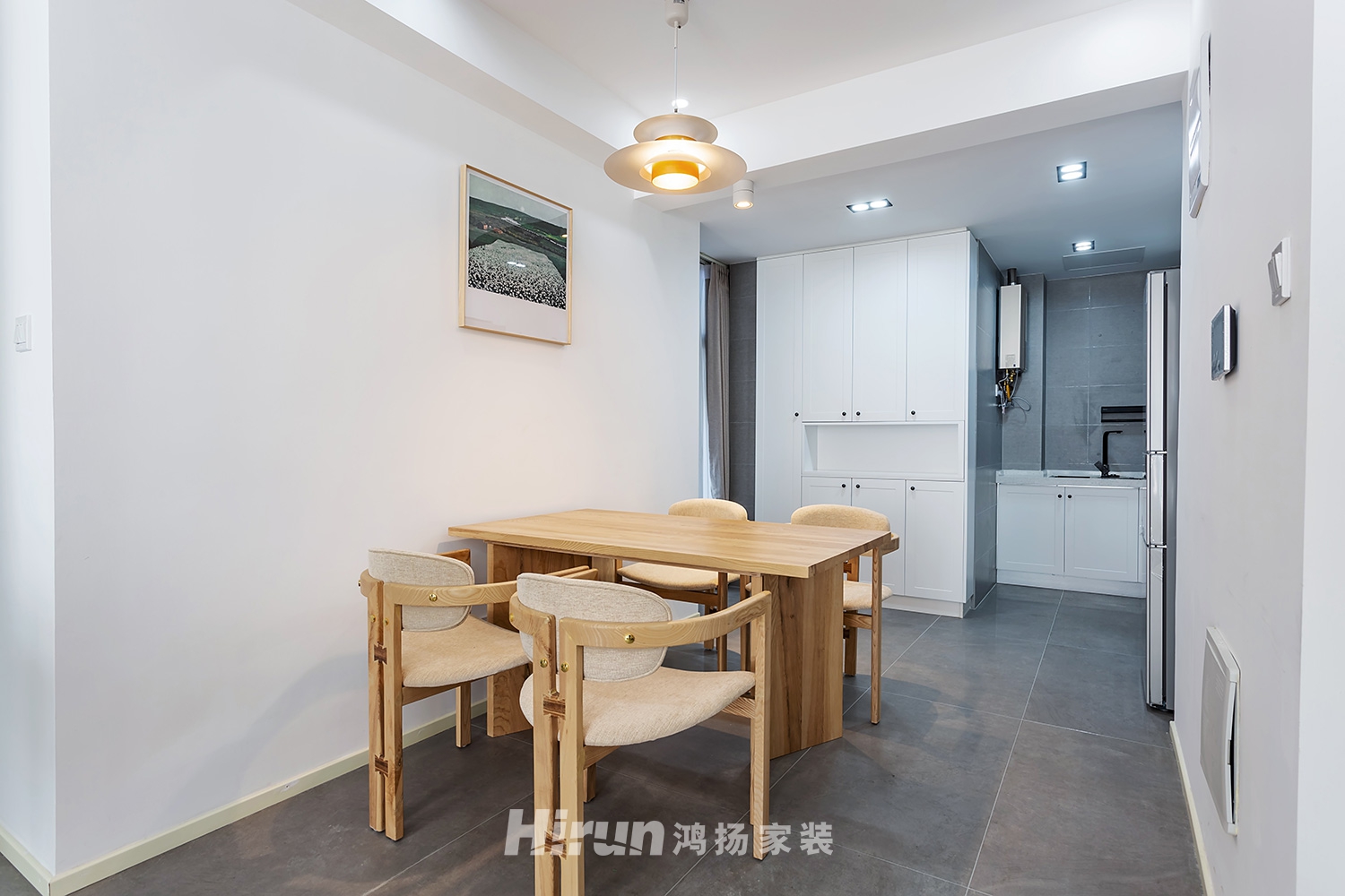 紅星公館110㎡北歐之光三居室 裝修案例實(shí)景圖-1