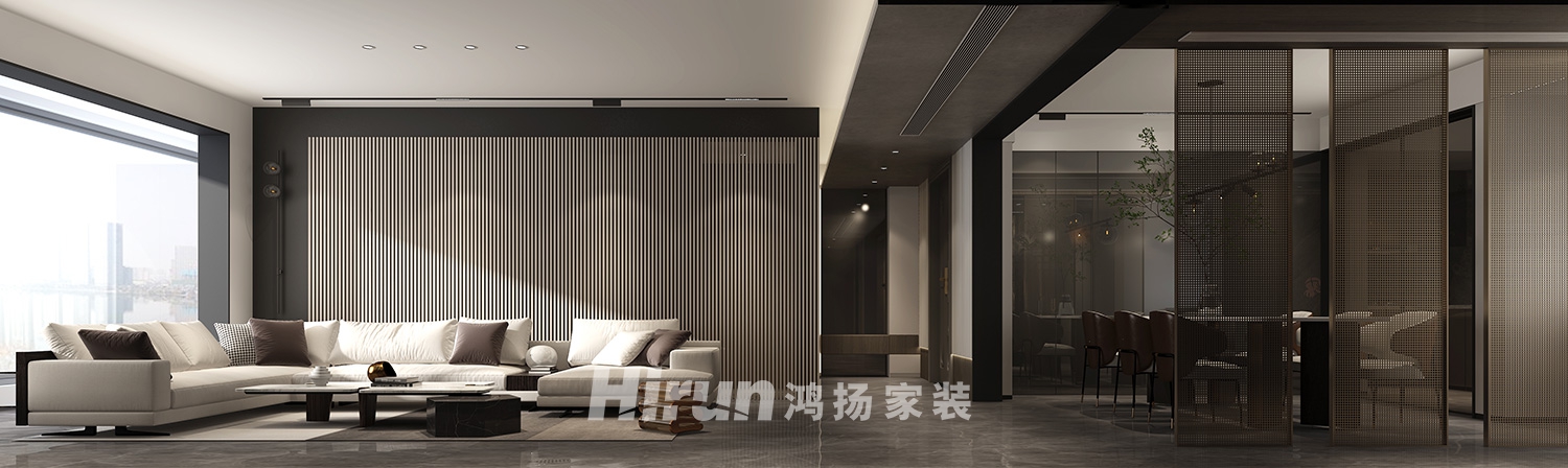 正榮濱江紫闕臺(tái)180㎡新裝飾主義大平層 裝修案例效果圖-2