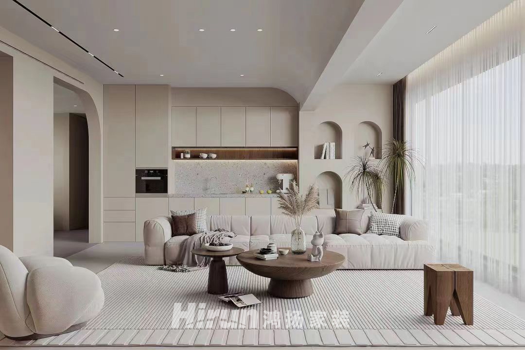 省委宿舍112㎡雅致現(xiàn)代三居室 裝修案例效果圖-1