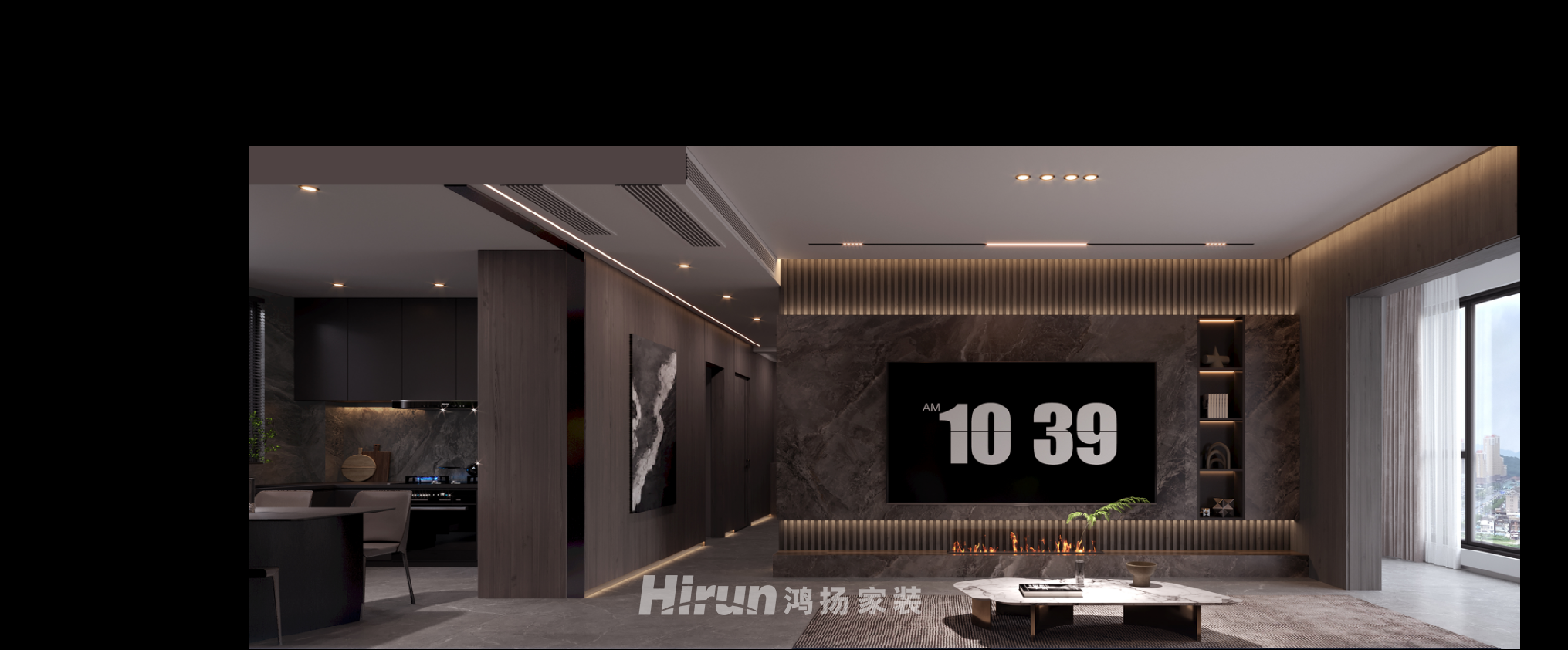 長(zhǎng)房寧城府150㎡雅致現(xiàn)代四居室 裝修案例效果圖-4
