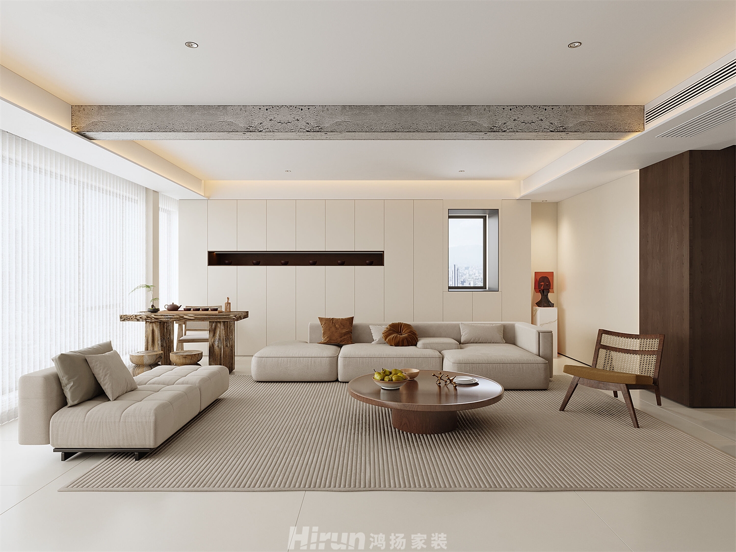 漢唐翰林府180㎡藝術(shù)室界四居室 裝修案例效果圖-2