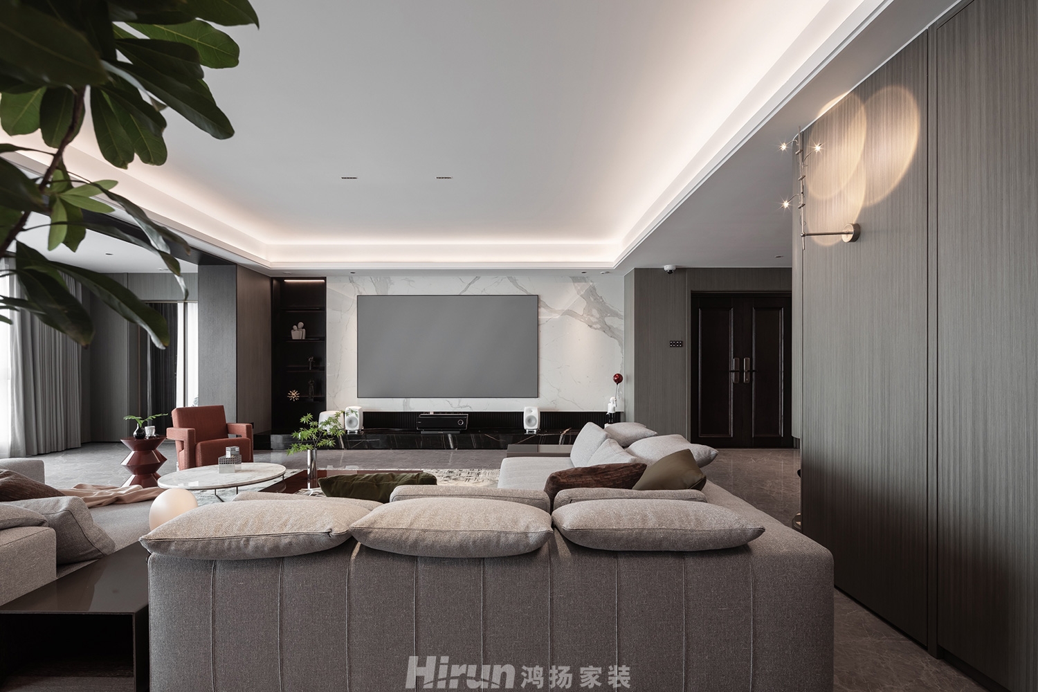 中建江山壹號360㎡雅致現(xiàn)代大平層 裝修案例實景圖-4