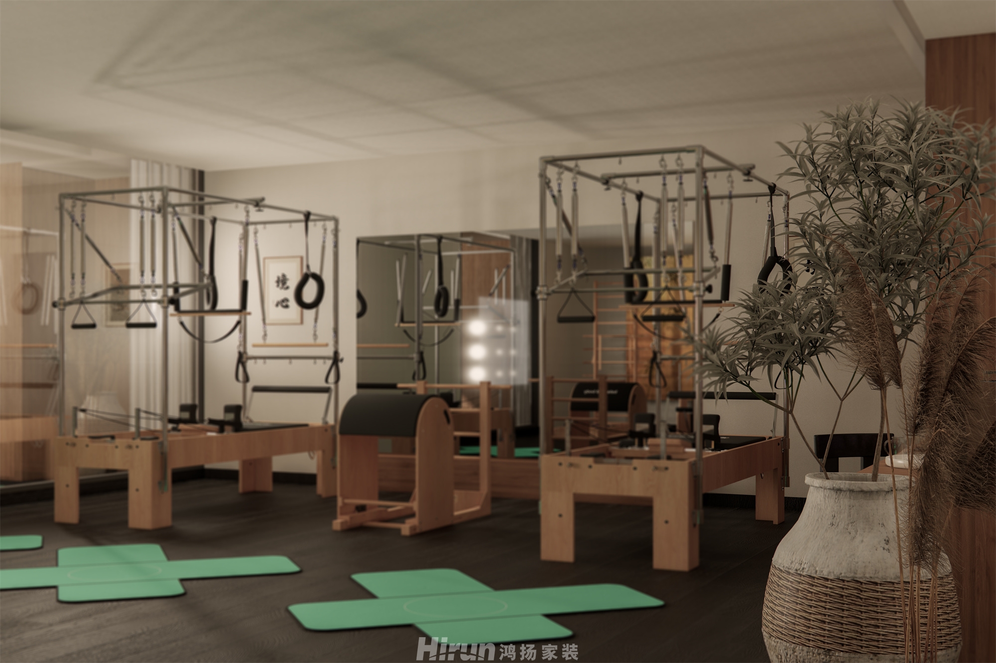 國金·禪柔工作室120㎡復(fù)古風(fēng)潮二居室 裝修案例效果圖-1
