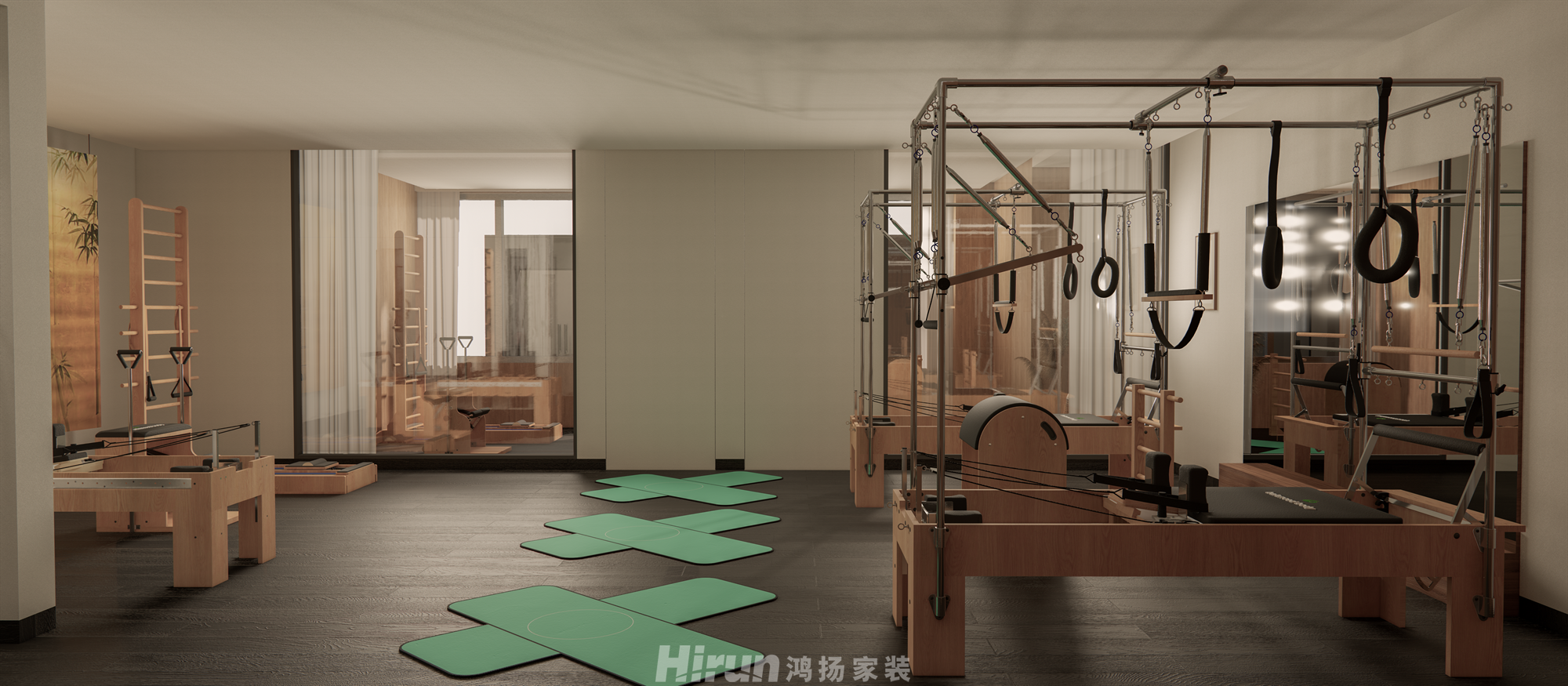 國金·禪柔工作室120㎡復(fù)古風(fēng)潮二居室 裝修案例效果圖-2