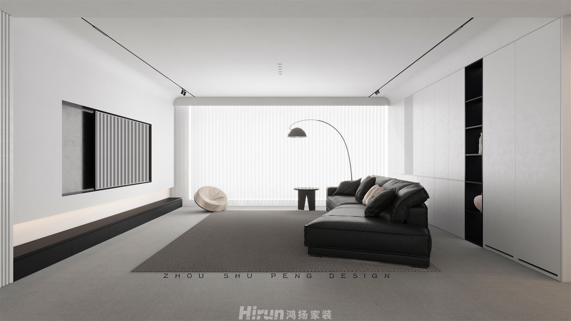 建發(fā)玖州觀瀾142㎡雅致現(xiàn)代四居室 裝修案例效果圖-1