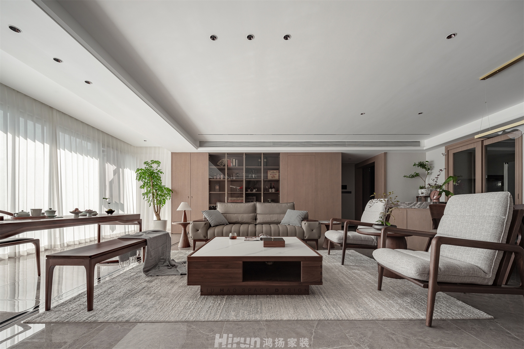 時(shí)代·建發(fā)和著210㎡復(fù)合寫意大平層 裝修案例實(shí)景圖-7