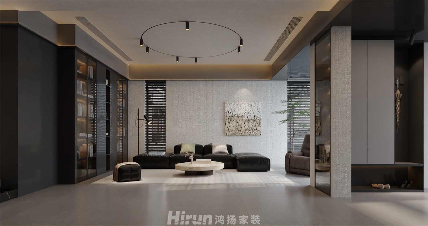 湘龍家園530㎡雅致現(xiàn)代別墅 裝修案例效果圖-2