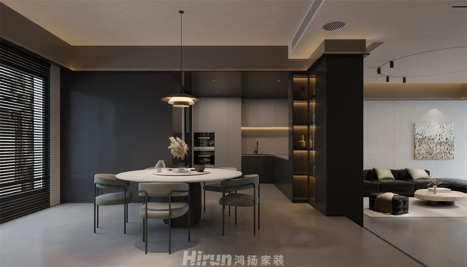 湘龍家園530㎡雅致現(xiàn)代別墅 裝修案例效果圖-1