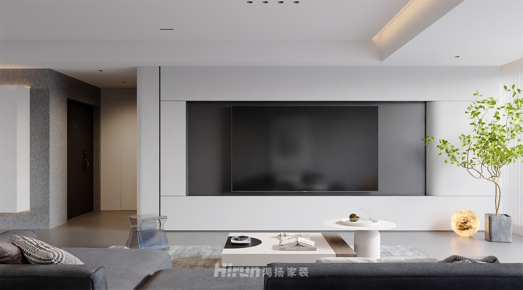 國欣云境府140㎡雅致現(xiàn)代四居室 裝修案例效果圖-2