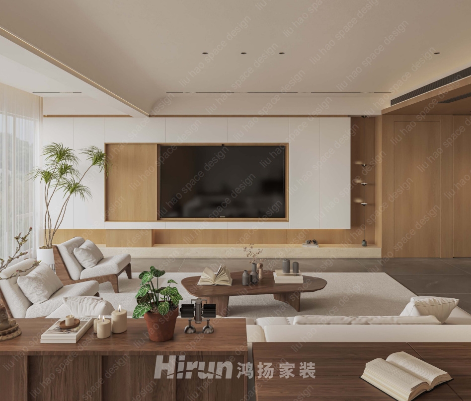 長(zhǎng)沙悅府170㎡北歐之光四居室 裝修案例效果圖-7