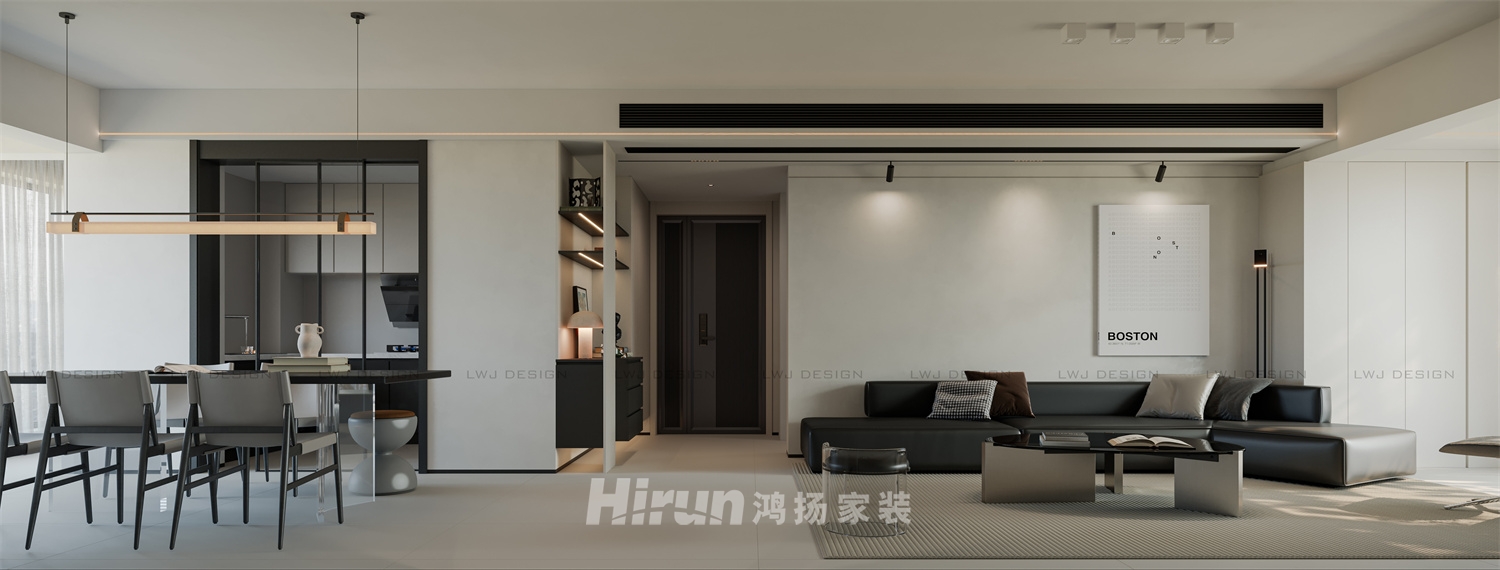 北辰三角洲C2區(qū)167㎡雅致現(xiàn)代五居室 裝修案例效果圖-1