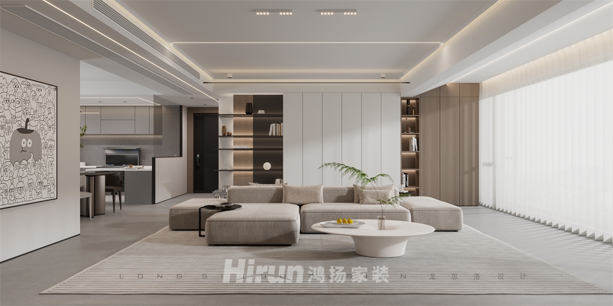 德奧悅東方180㎡新裝飾主義四居室 裝修案例效果圖-3