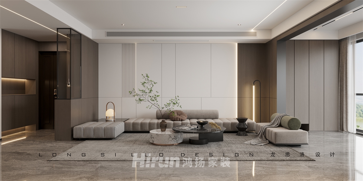 博林云棲200㎡新裝飾主義大平層 裝修案例效果圖-2