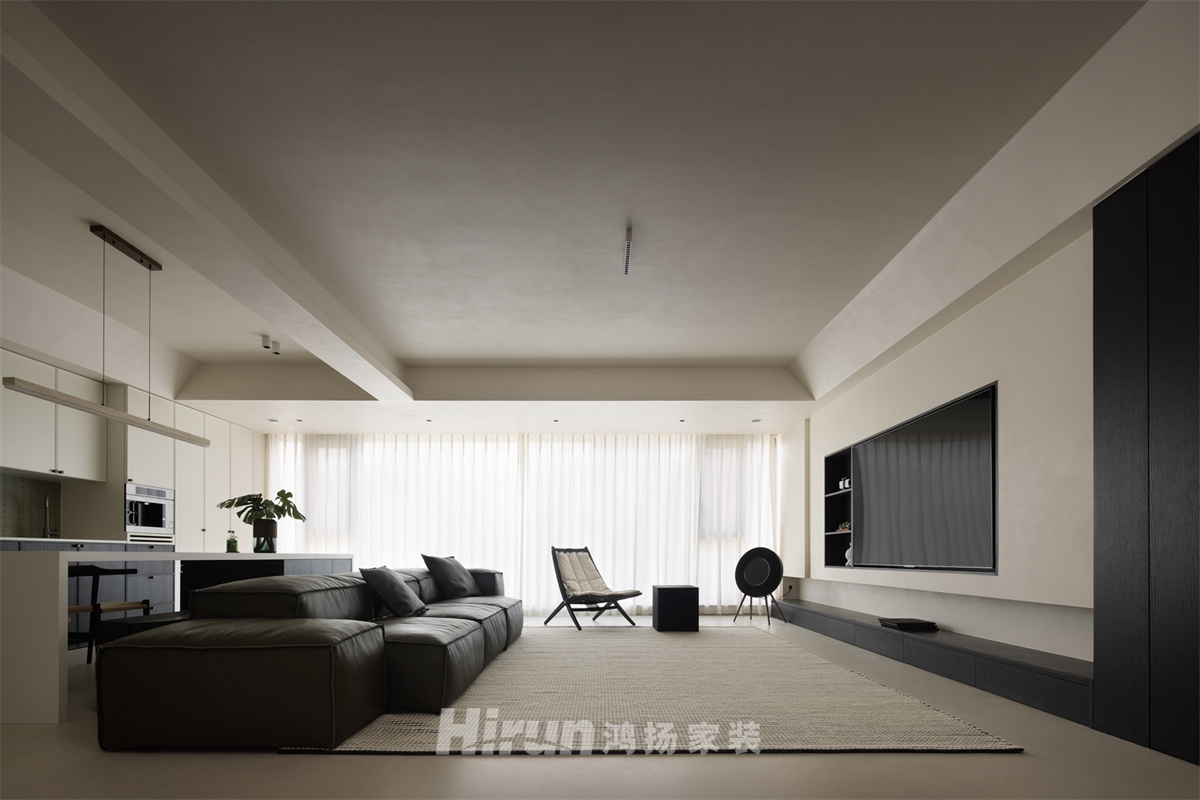 長(zhǎng)沙潤(rùn)府160㎡雅致現(xiàn)代四居室 裝修案例實(shí)景圖-3