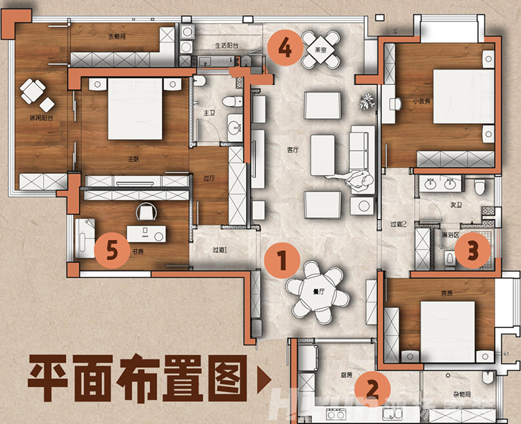 200㎡怎么裝修好看？鴻揚(yáng)家裝美式陽(yáng)光大平層，高逼格的家美爆了