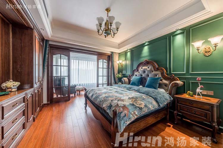 200㎡怎么裝修好看？鴻揚(yáng)家裝美式陽(yáng)光大平層，高逼格的家美爆了