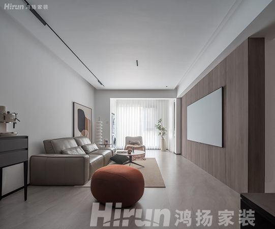 130㎡北歐風(fēng)，原木色電視墻越看越喜歡，黑白撞色的廚房不要太高級(jí)！