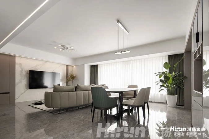 150㎡現(xiàn)代簡約+優(yōu)雅灰調(diào)，擯棄繁復(fù)，盡享生活格調(diào)~