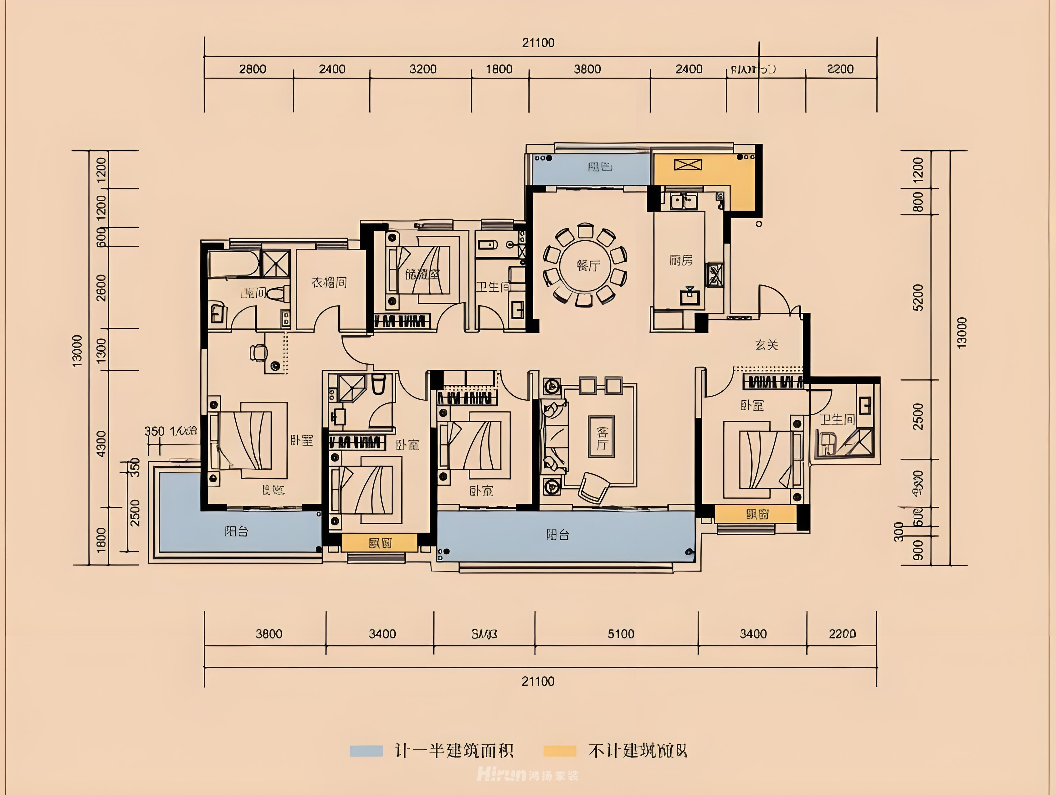 225㎡新中式風(fēng)大平層，古韻雅致之家